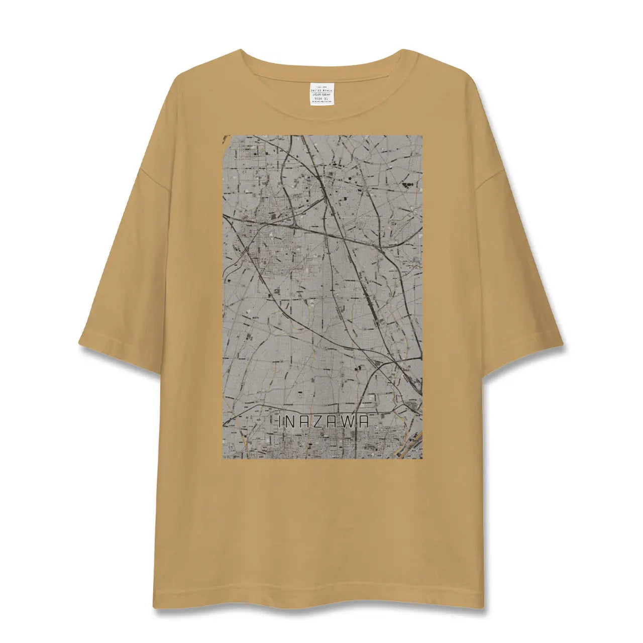 【稲沢(愛知県)】地図柄ビッグシルエットTシャツ