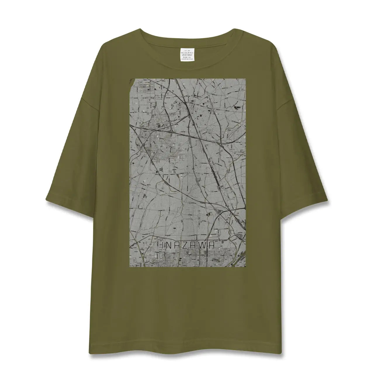 【稲沢(愛知県)】地図柄ビッグシルエットTシャツ