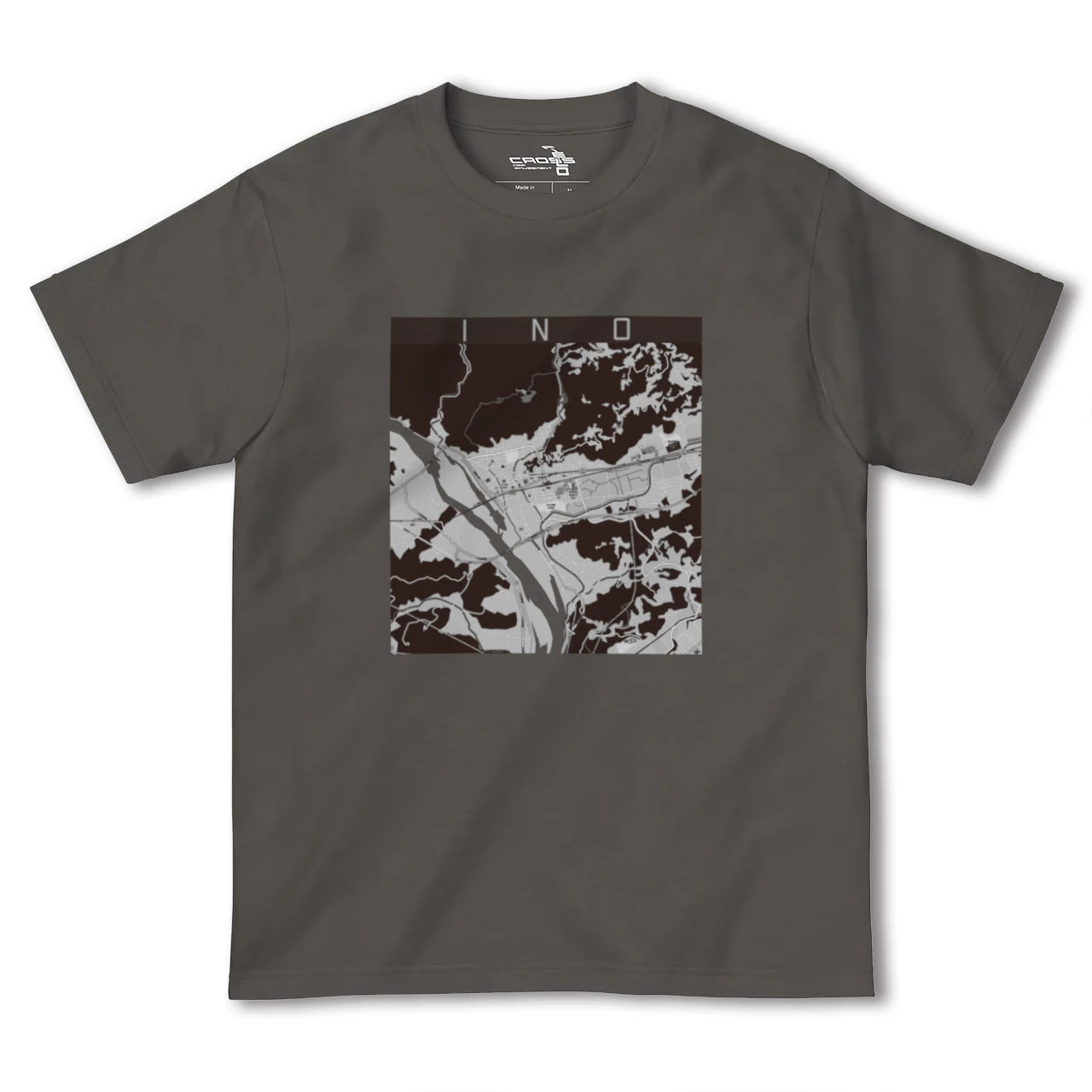 【伊野(高知県)】地図柄ヘビーウェイトTシャツ