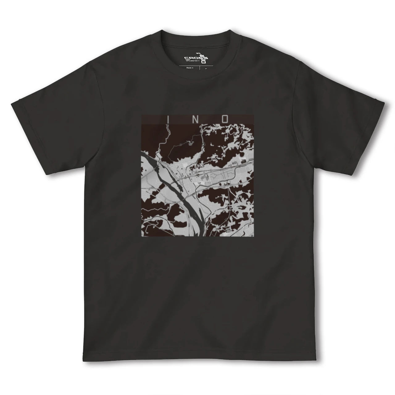 【伊野(高知県)】地図柄ヘビーウェイトTシャツ