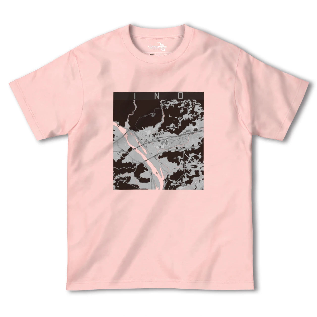 【伊野(高知県)】地図柄ヘビーウェイトTシャツ
