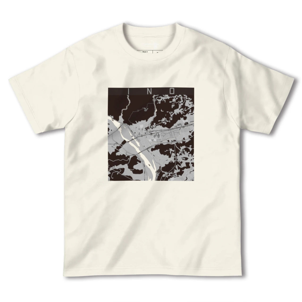 【伊野(高知県)】地図柄ヘビーウェイトTシャツ