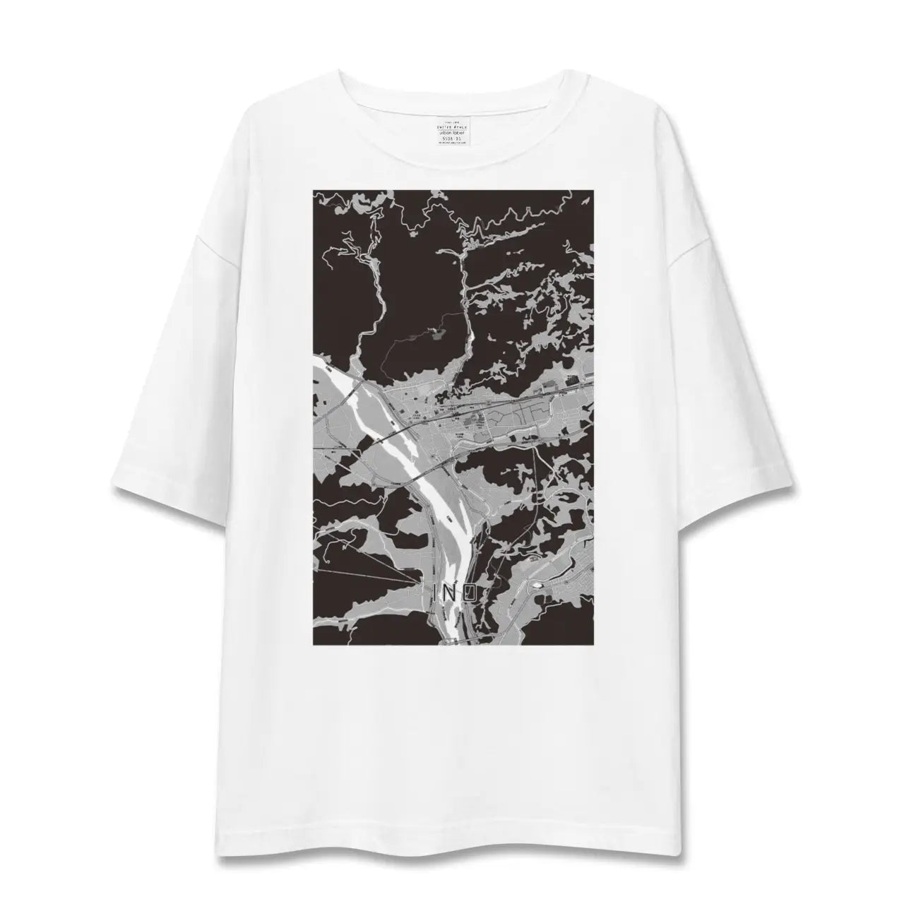 【伊野(高知県)】地図柄ビッグシルエットTシャツ