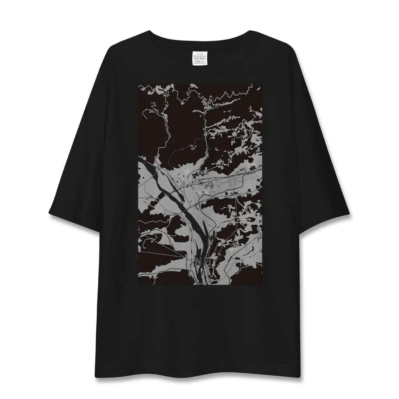 【伊野(高知県)】地図柄ビッグシルエットTシャツ