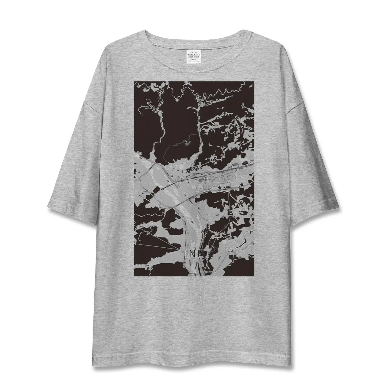 【伊野(高知県)】地図柄ビッグシルエットTシャツ