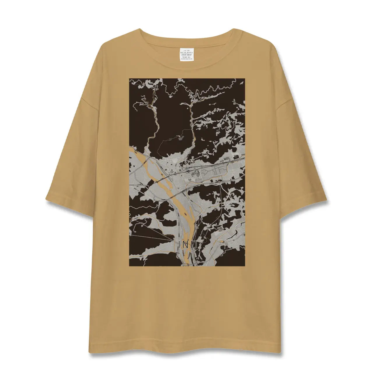 【伊野(高知県)】地図柄ビッグシルエットTシャツ