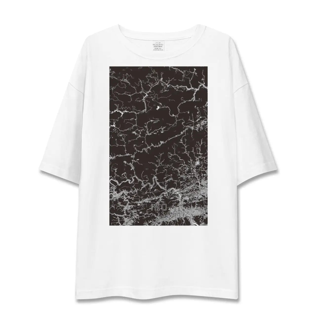 【いの(高知県)】地図柄ビッグシルエットTシャツ