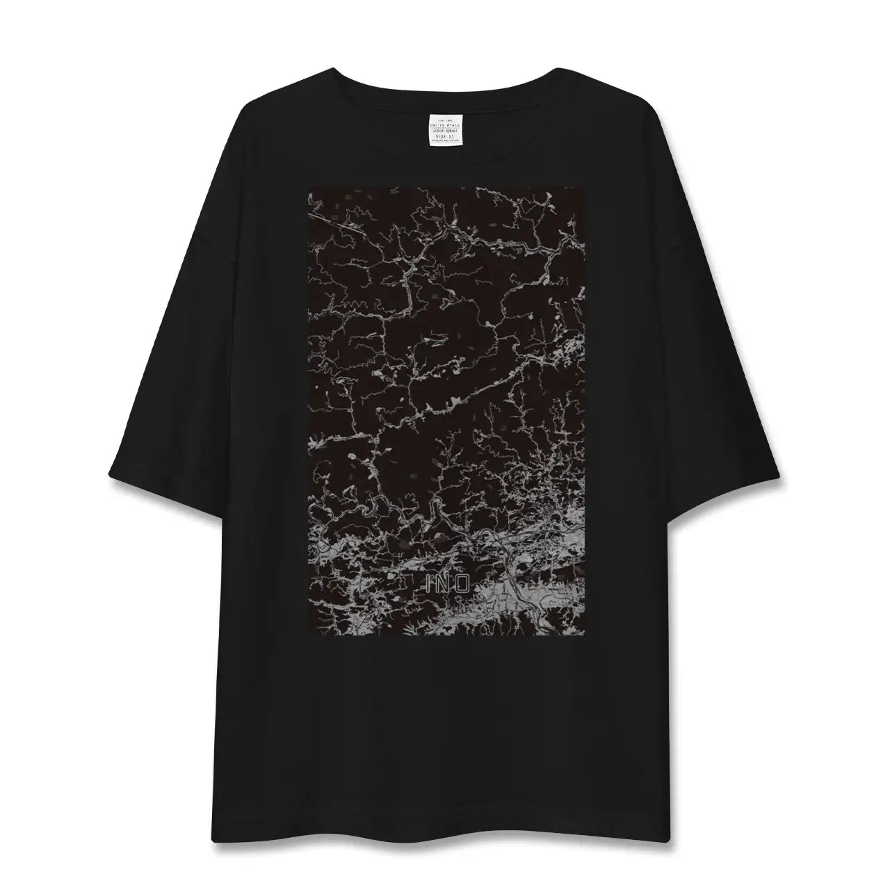 【いの(高知県)】地図柄ビッグシルエットTシャツ
