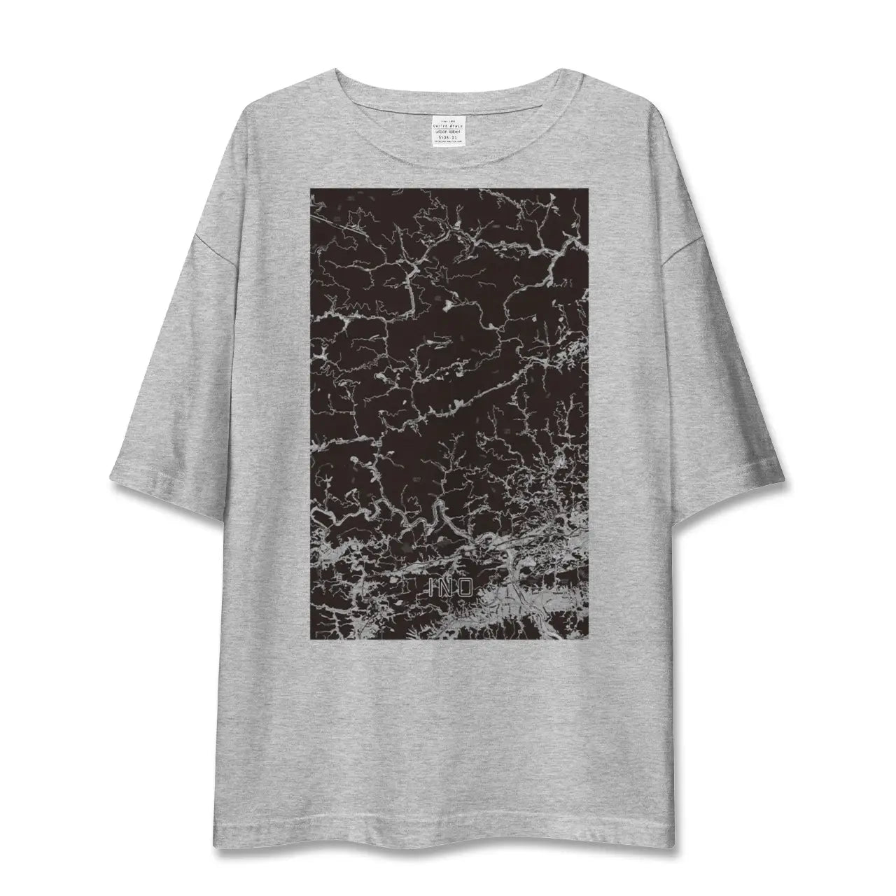【いの(高知県)】地図柄ビッグシルエットTシャツ