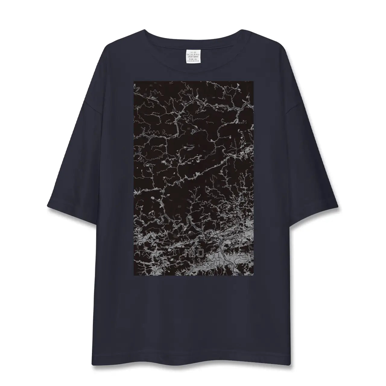 【いの(高知県)】地図柄ビッグシルエットTシャツ