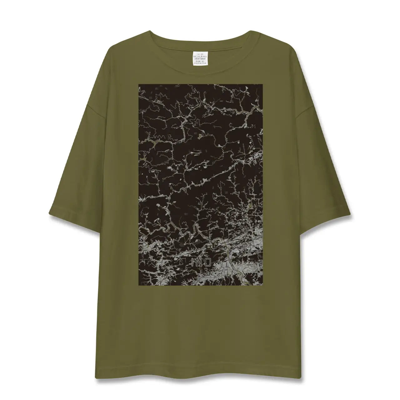 【いの(高知県)】地図柄ビッグシルエットTシャツ