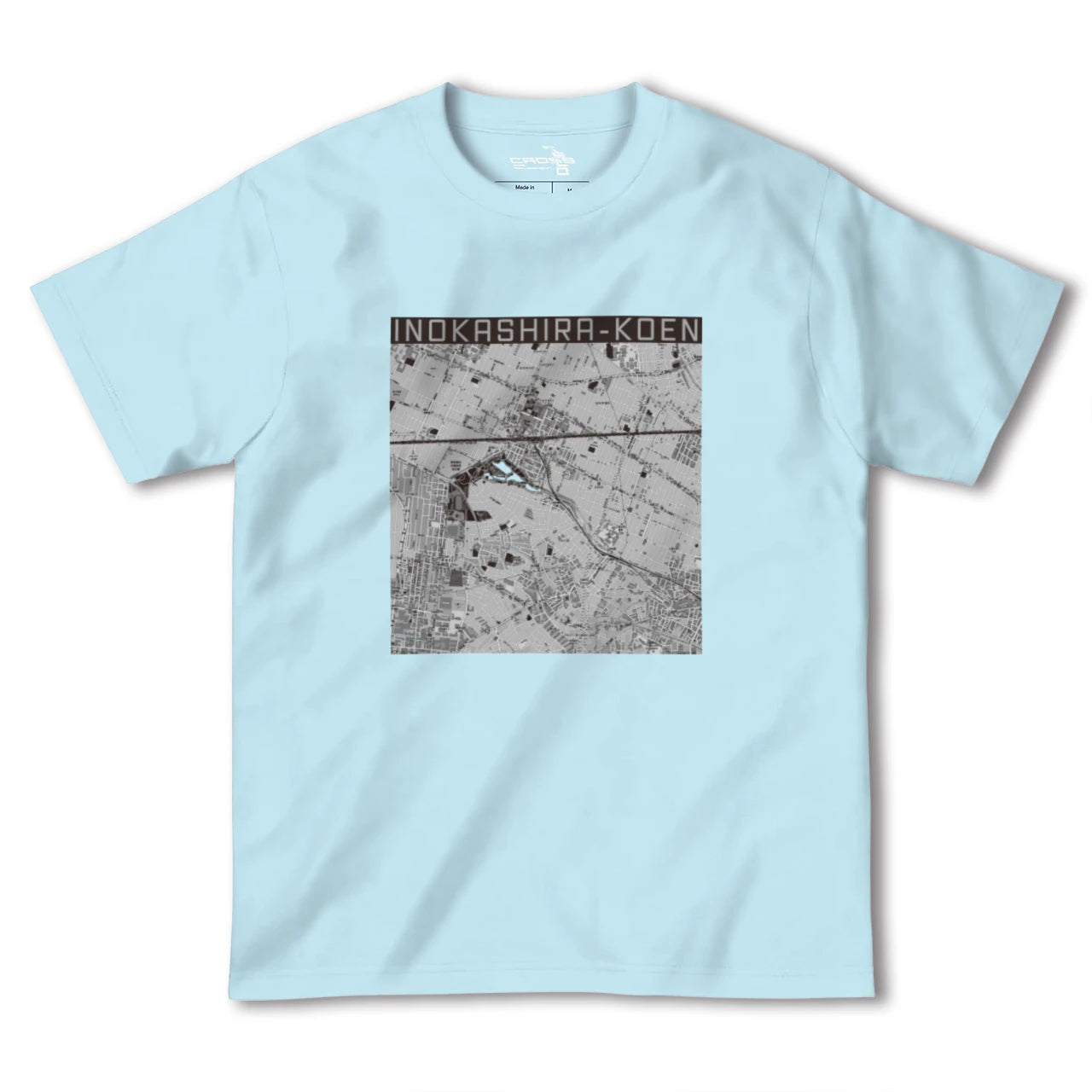 【井の頭公園(東京都)】地図柄ヘビーウェイトTシャツ