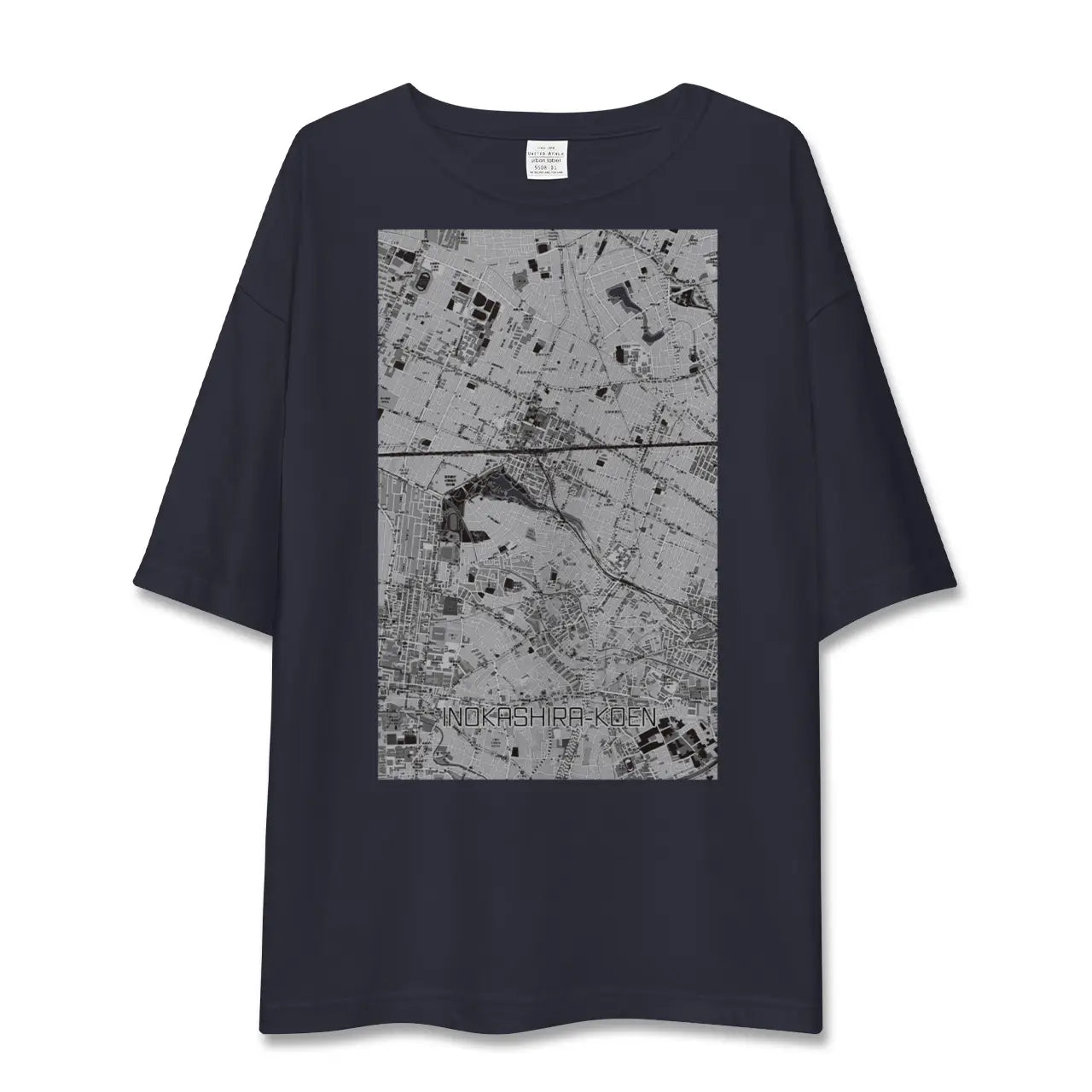 【井の頭公園(東京都)】地図柄ビッグシルエットTシャツ