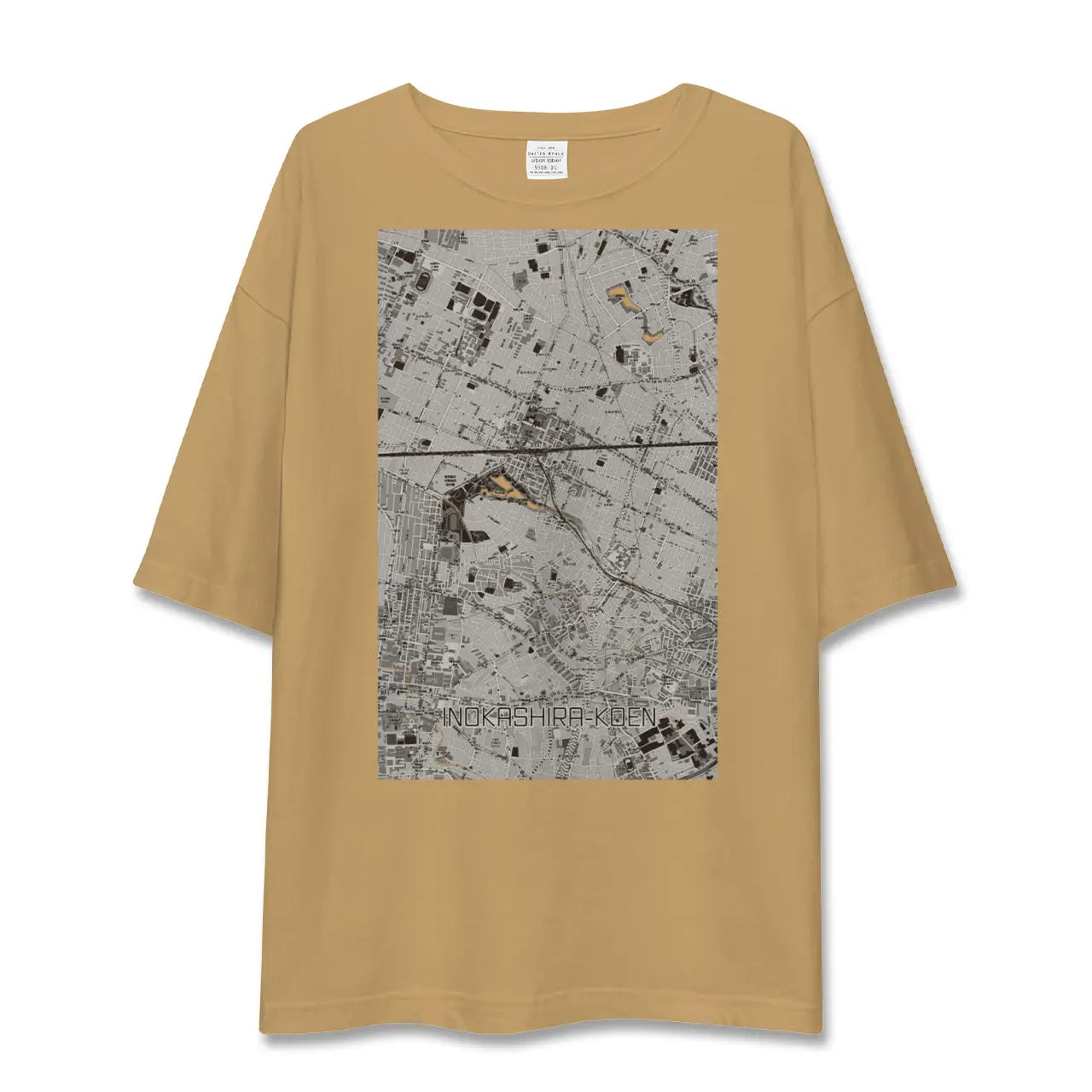【井の頭公園(東京都)】地図柄ビッグシルエットTシャツ