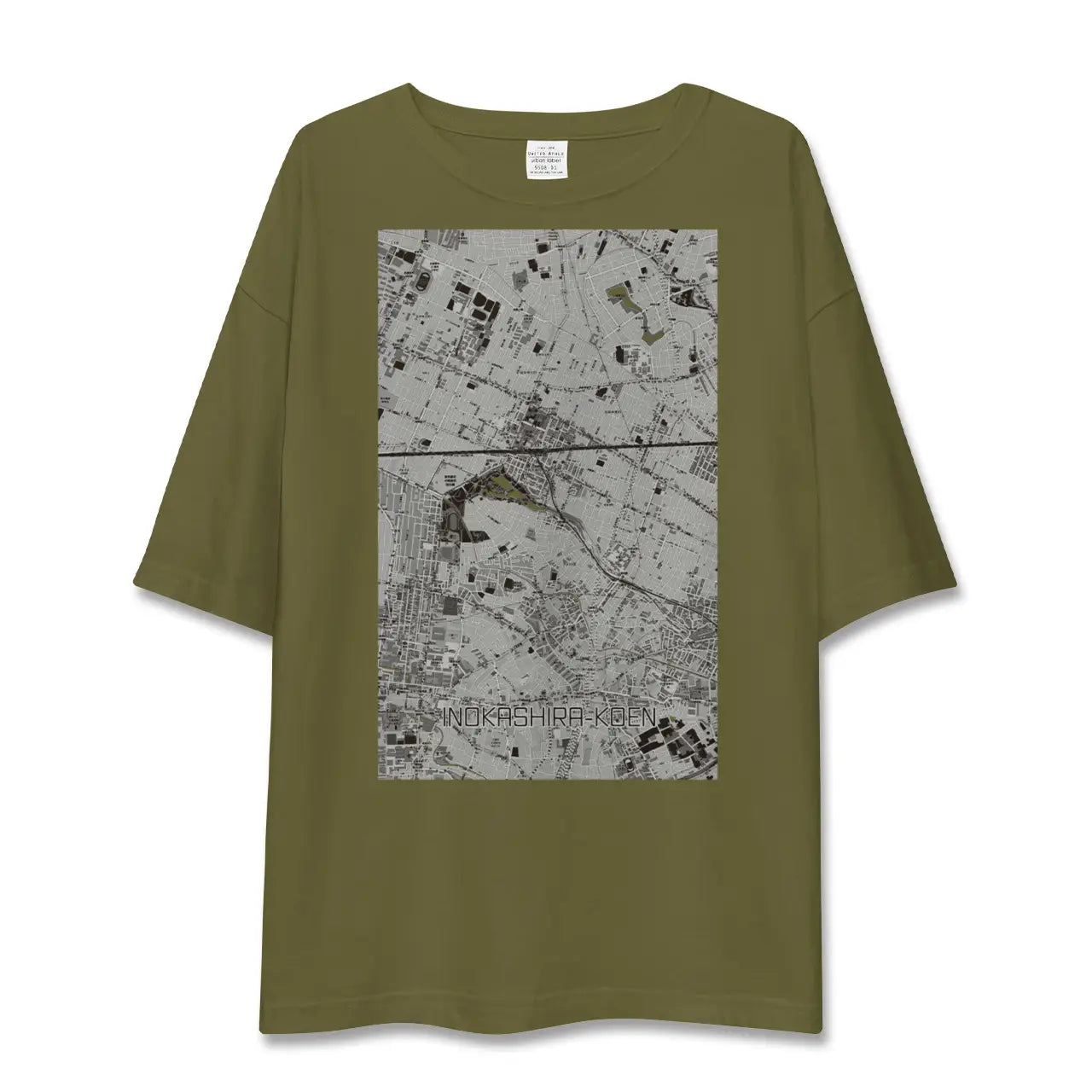 【井の頭公園(東京都)】地図柄ビッグシルエットTシャツ