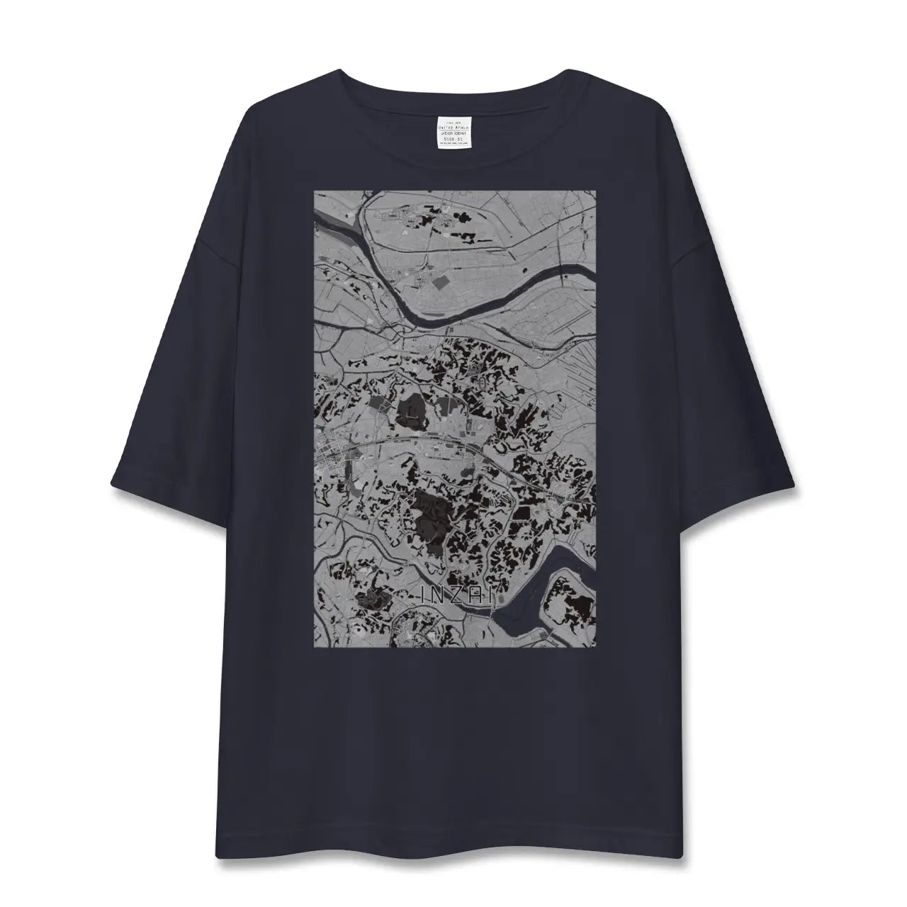 【印西(千葉県)】地図柄ビッグシルエットTシャツ