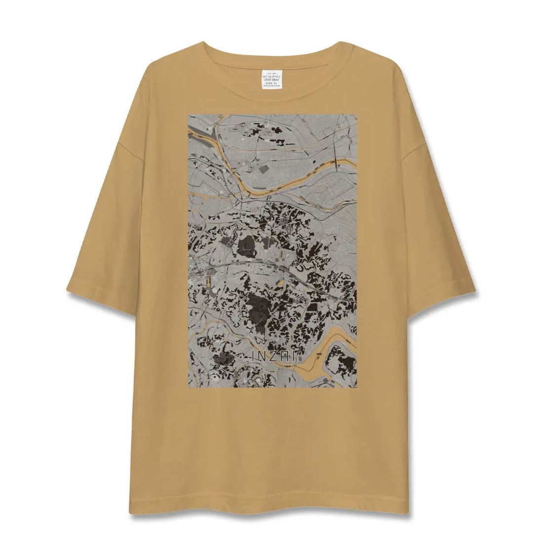 【印西(千葉県)】地図柄ビッグシルエットTシャツ