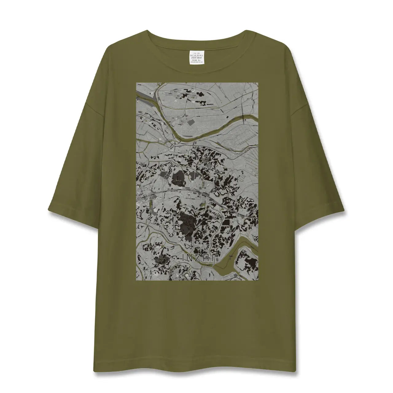 【印西(千葉県)】地図柄ビッグシルエットTシャツ