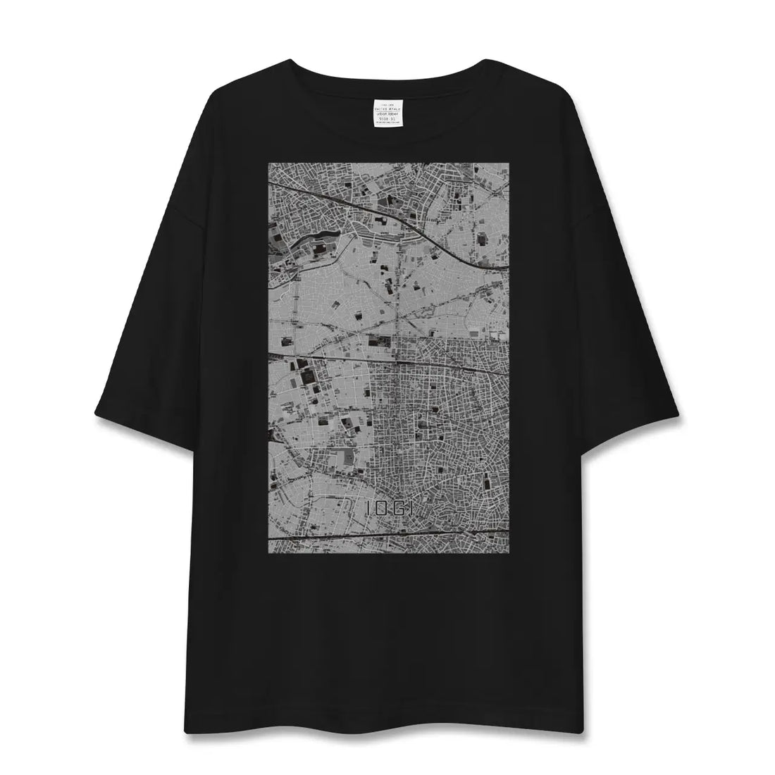 【井荻(東京都)】地図柄ビッグシルエットTシャツ