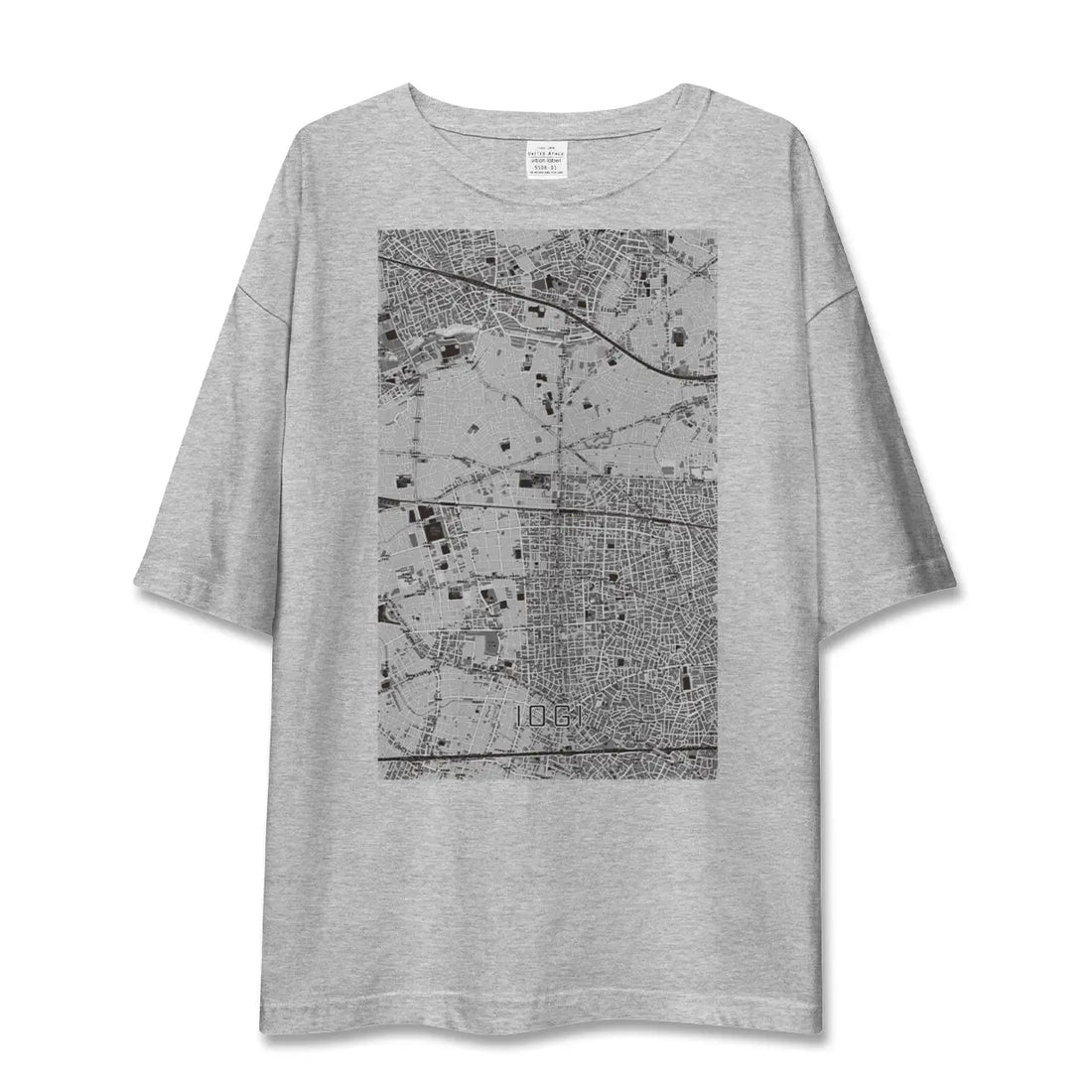 【井荻(東京都)】地図柄ビッグシルエットTシャツ