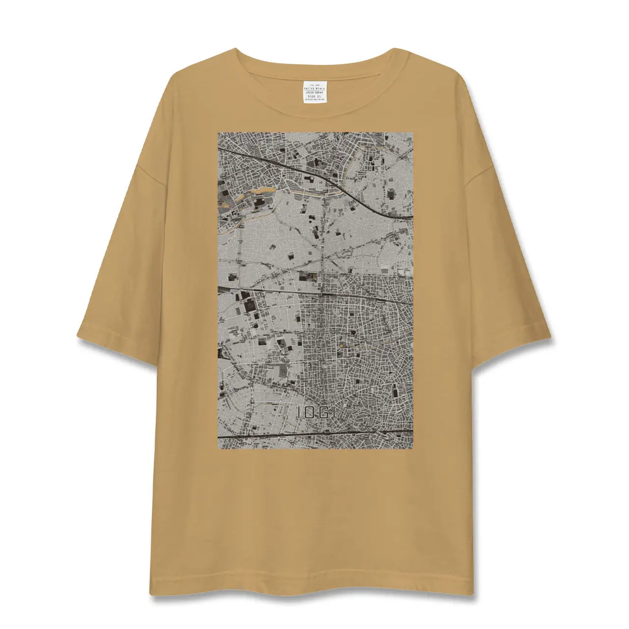 【井荻(東京都)】地図柄ビッグシルエットTシャツ