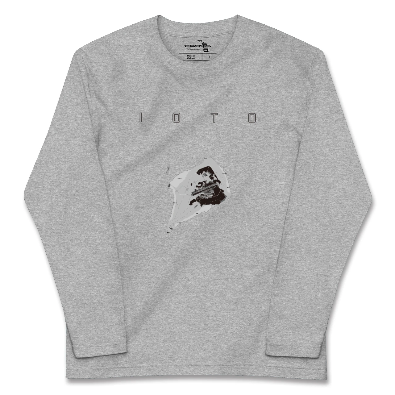 【硫黄島(東京都)】地図柄ロングスリーブTシャツ