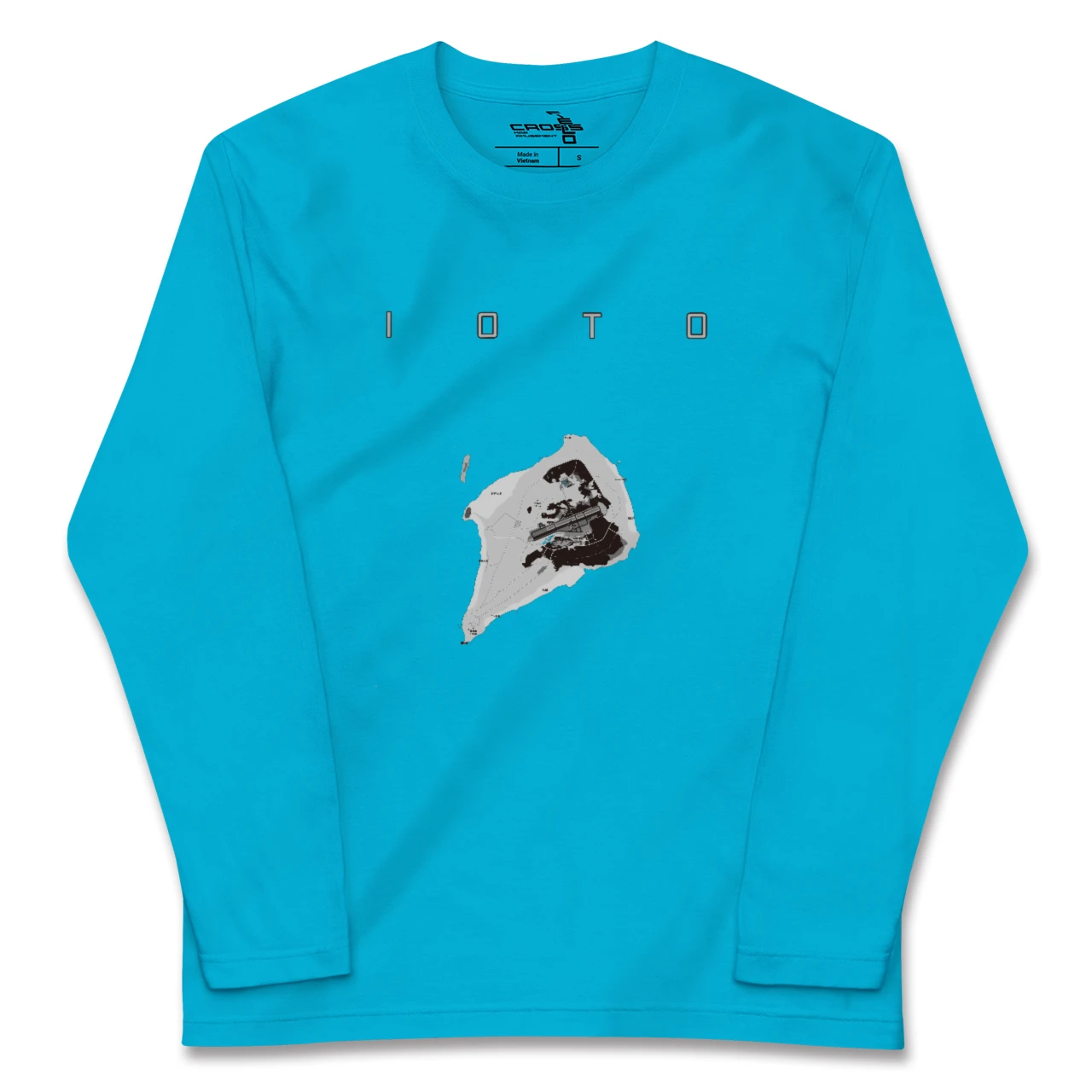 【硫黄島(東京都)】地図柄ロングスリーブTシャツ