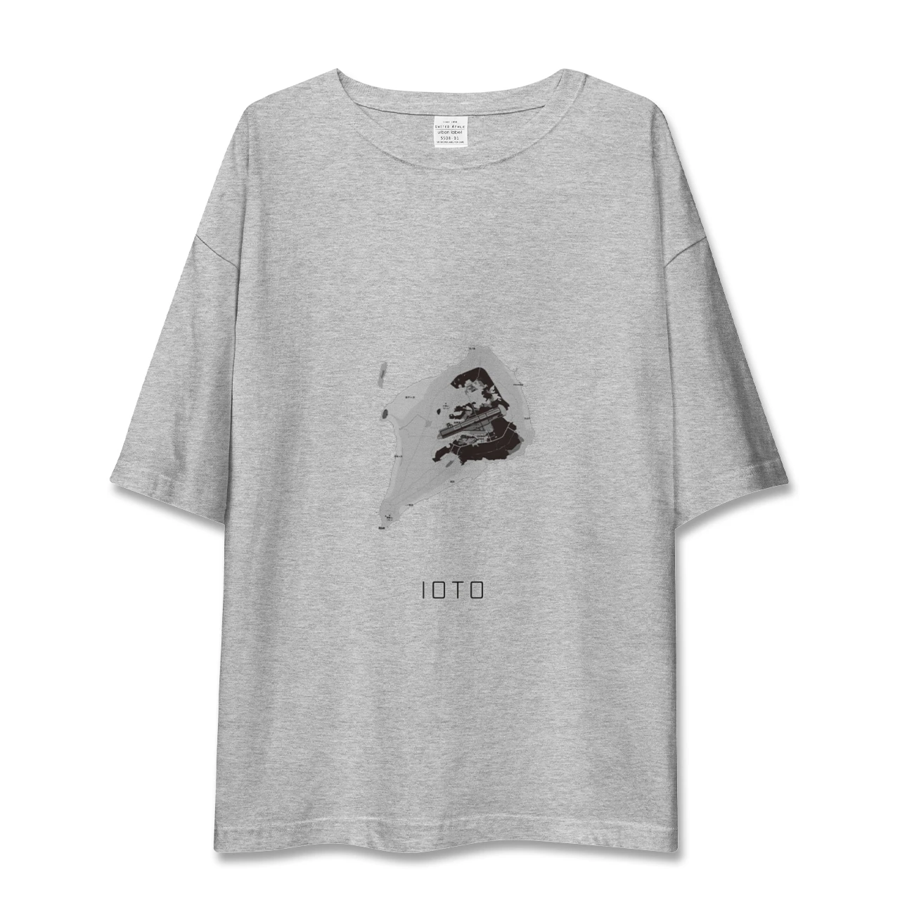 【硫黄島(東京都)】地図柄ビッグシルエットTシャツ