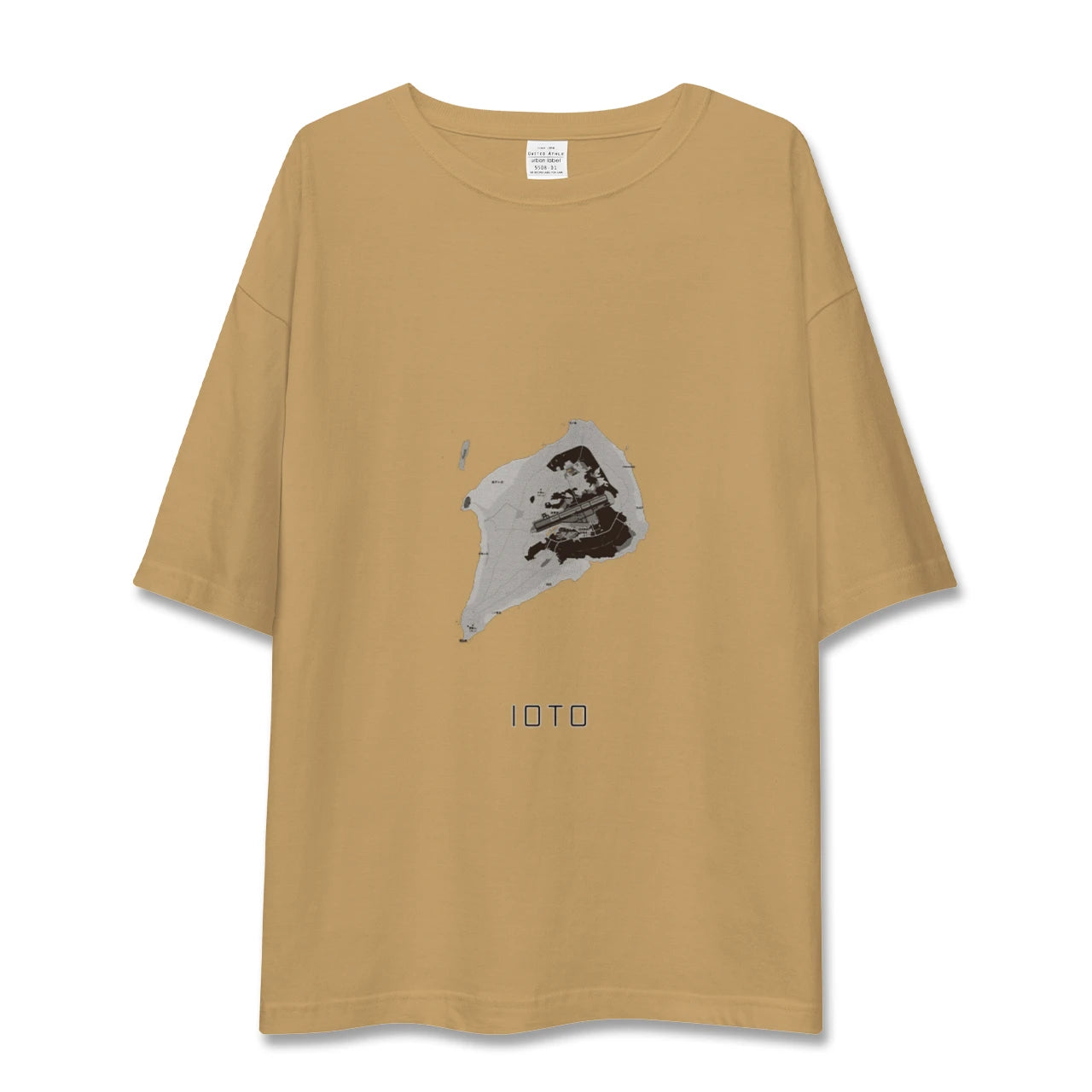 【硫黄島(東京都)】地図柄ビッグシルエットTシャツ