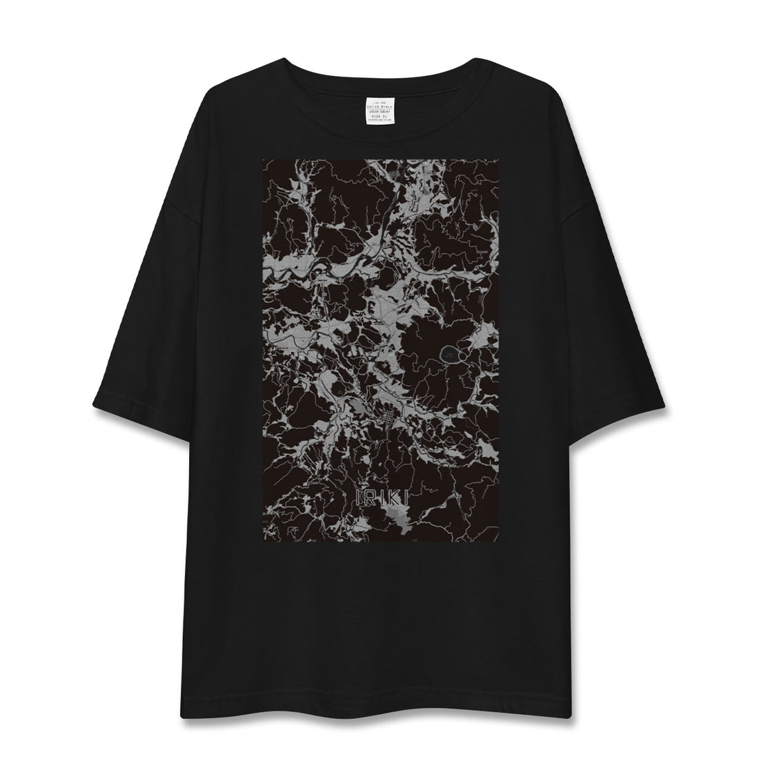 【入来(鹿児島県)】地図柄ビッグシルエットTシャツ