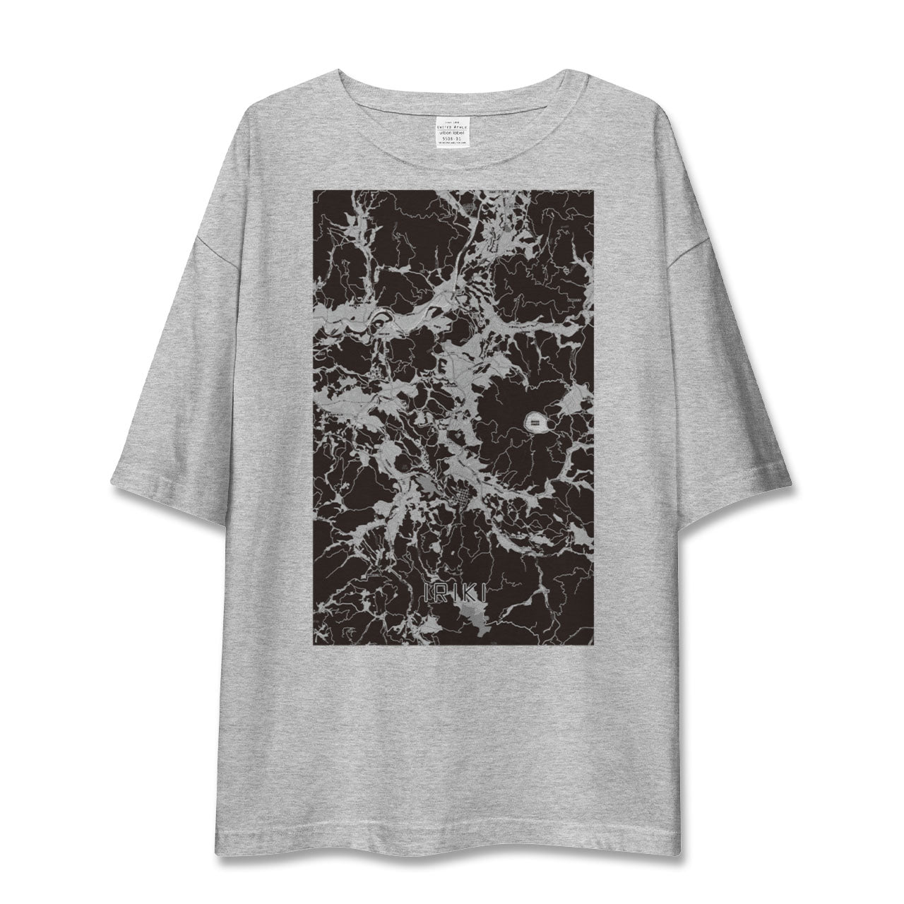 【入来(鹿児島県)】地図柄ビッグシルエットTシャツ