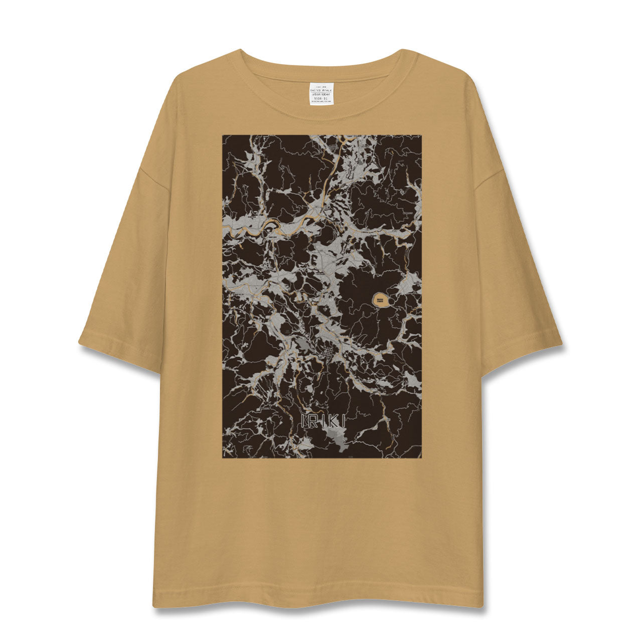 【入来(鹿児島県)】地図柄ビッグシルエットTシャツ