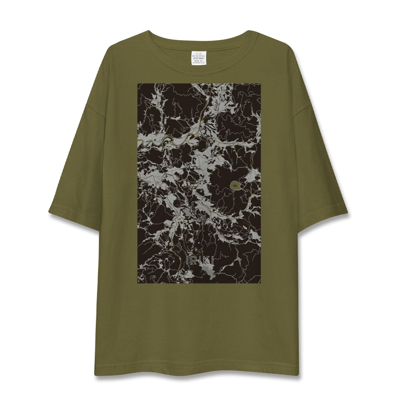 【入来(鹿児島県)】地図柄ビッグシルエットTシャツ