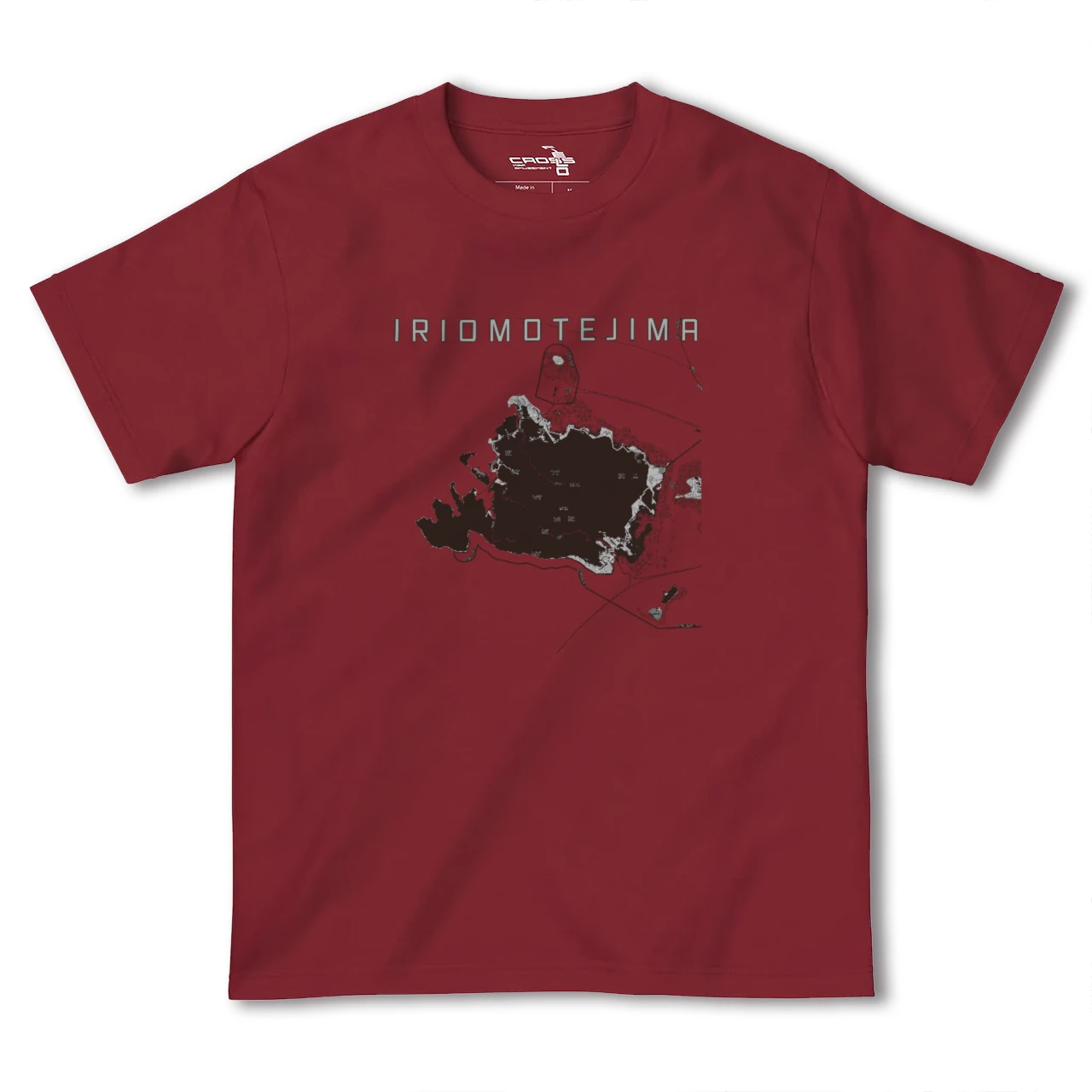 【西表島(沖縄県)】地図柄ヘビーウェイトTシャツ