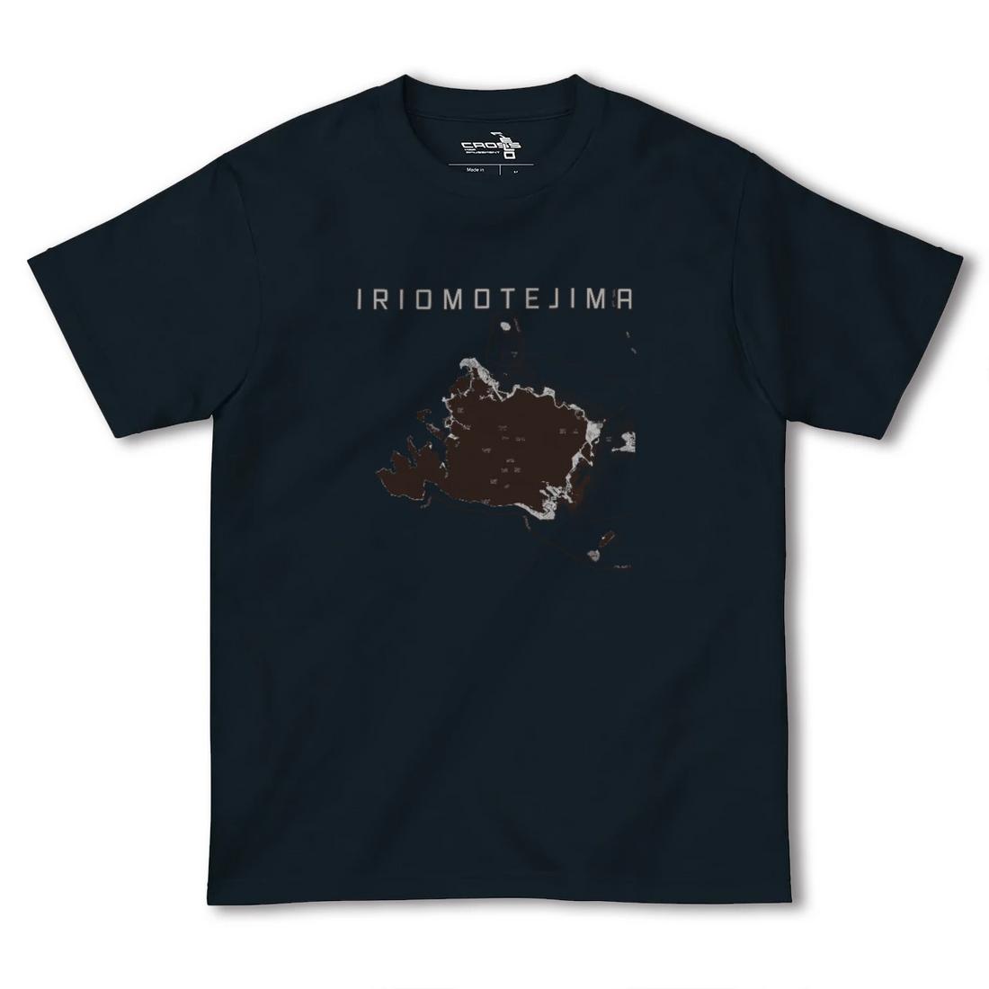 【西表島(沖縄県)】地図柄ヘビーウェイトTシャツ