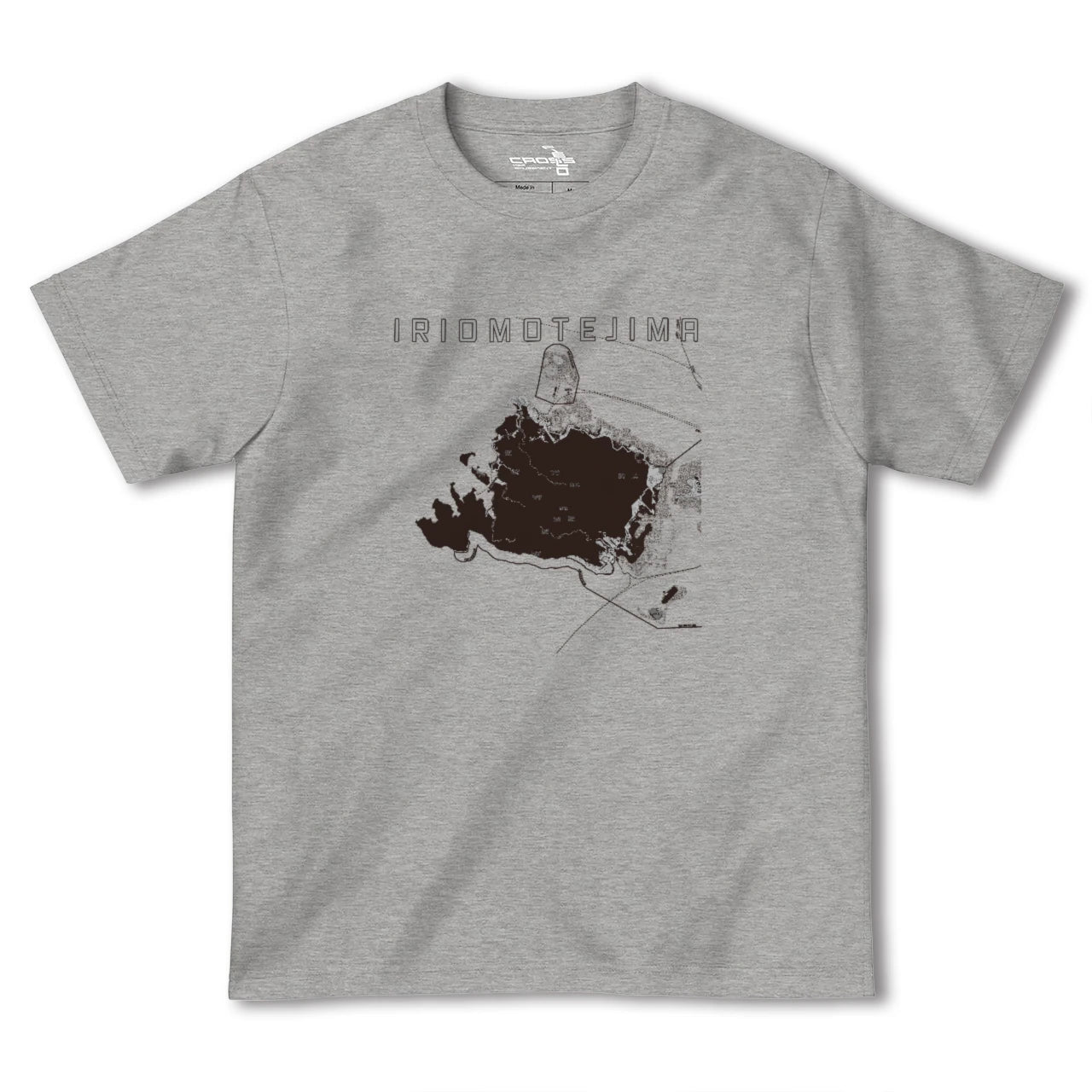 【西表島(沖縄県)】地図柄ヘビーウェイトTシャツ