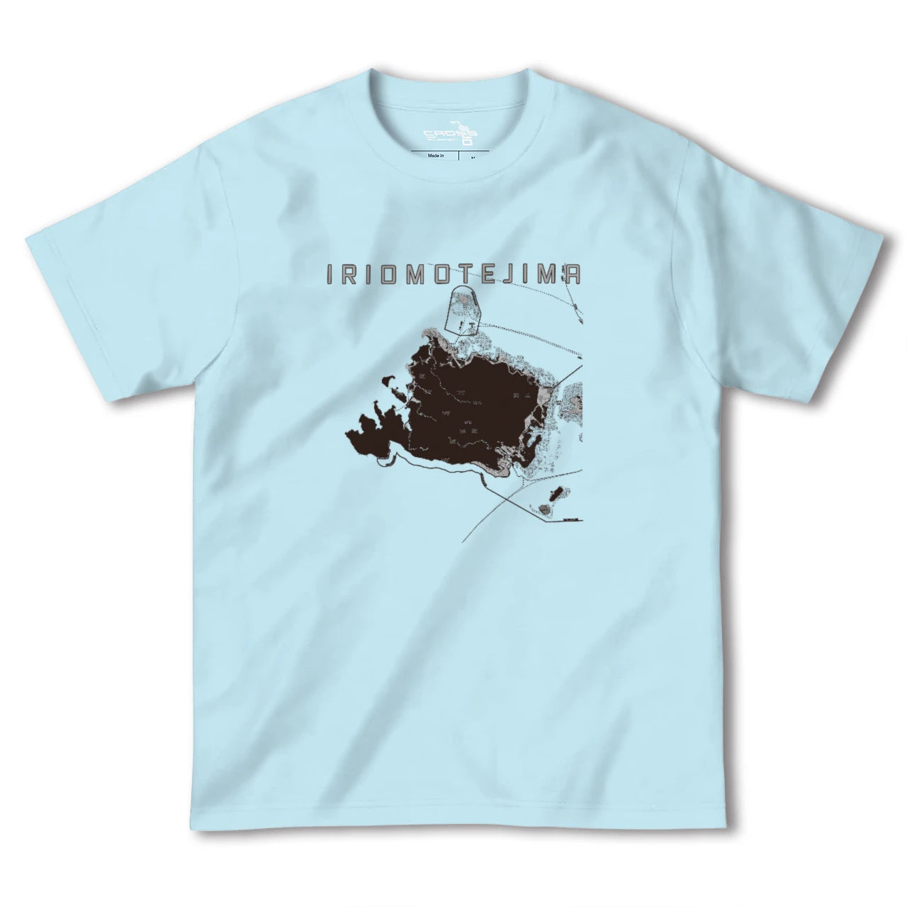 【西表島(沖縄県)】地図柄ヘビーウェイトTシャツ