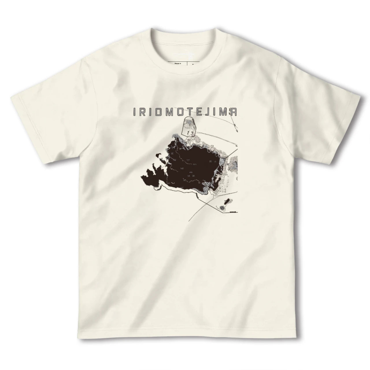 【西表島(沖縄県)】地図柄ヘビーウェイトTシャツ