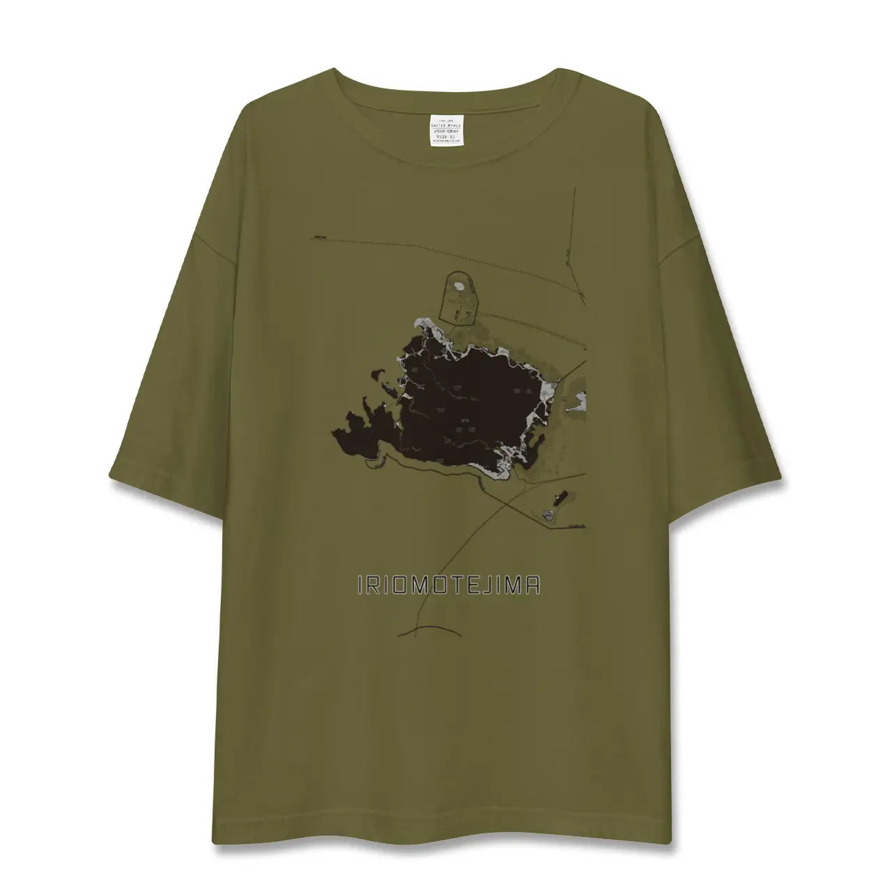 【西表島(沖縄県)】地図柄ビッグシルエットTシャツ
