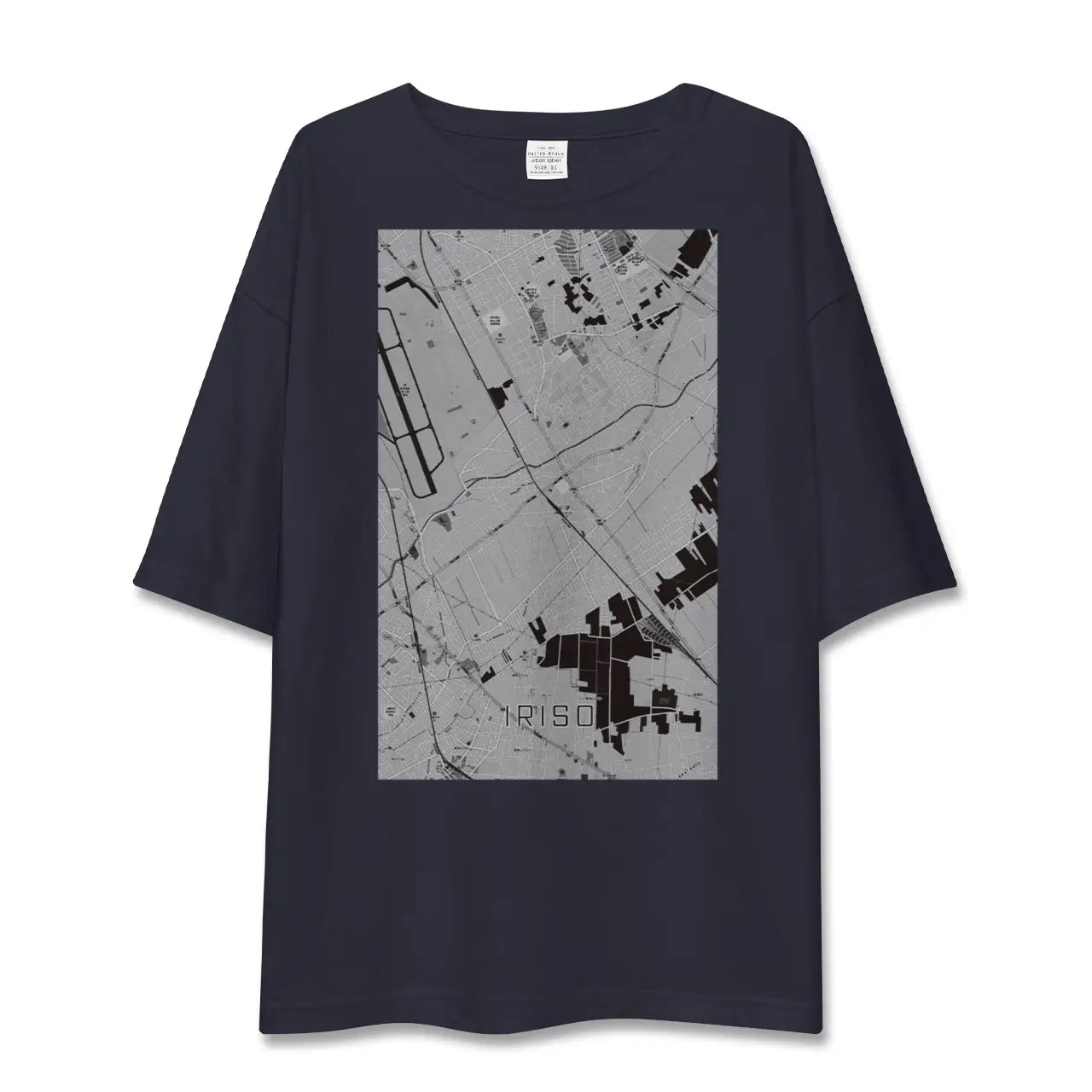 【入曽(埼玉県)】地図柄ビッグシルエットTシャツ