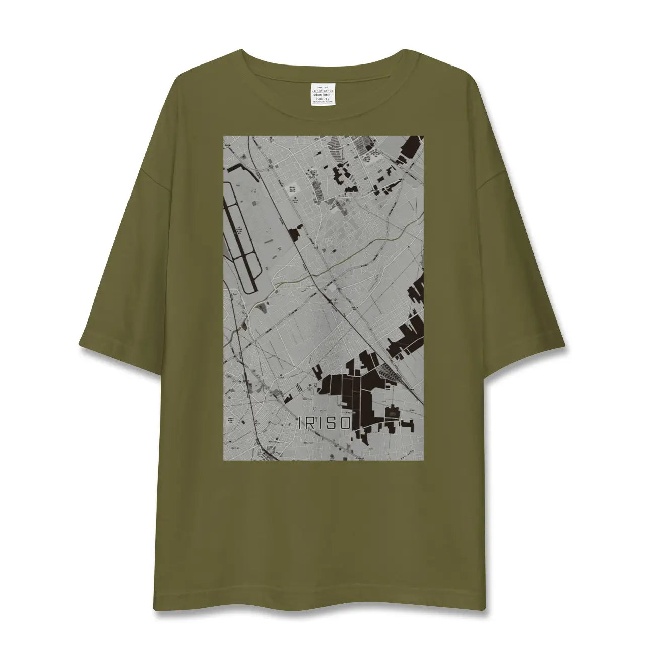 【入曽(埼玉県)】地図柄ビッグシルエットTシャツ