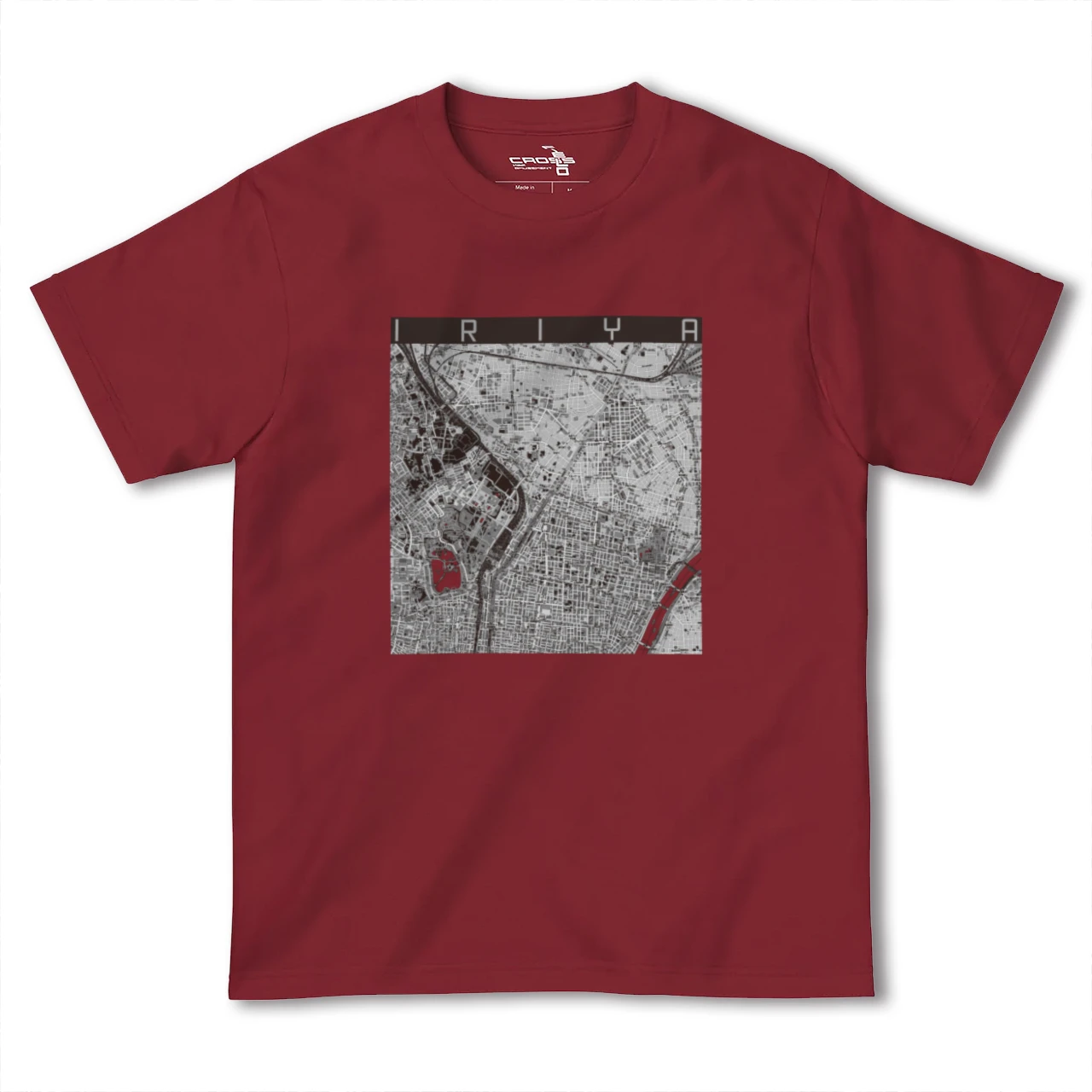 【入谷(東京都)】地図柄ヘビーウェイトTシャツ