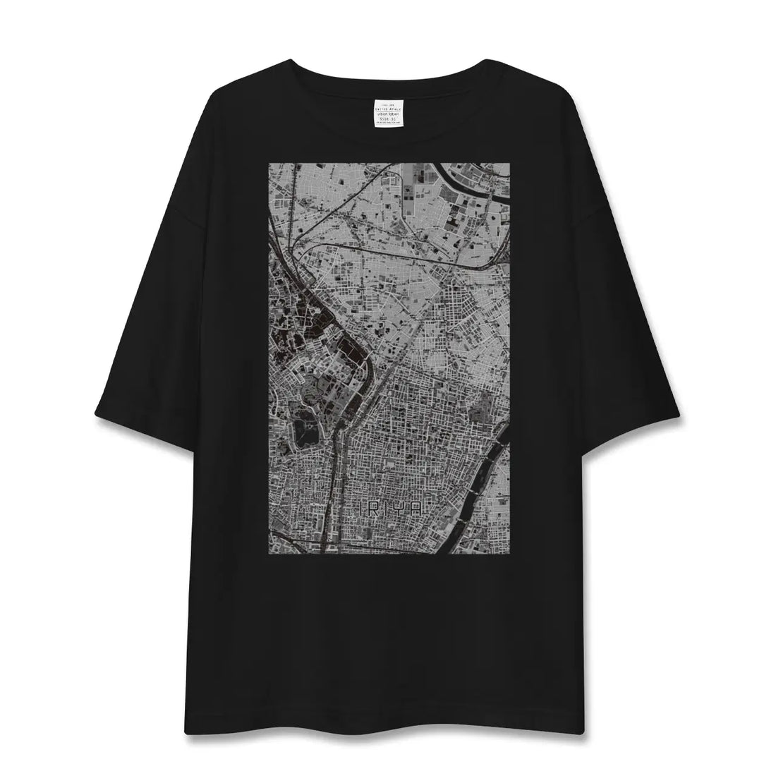 【入谷(東京都)】地図柄ビッグシルエットTシャツ
