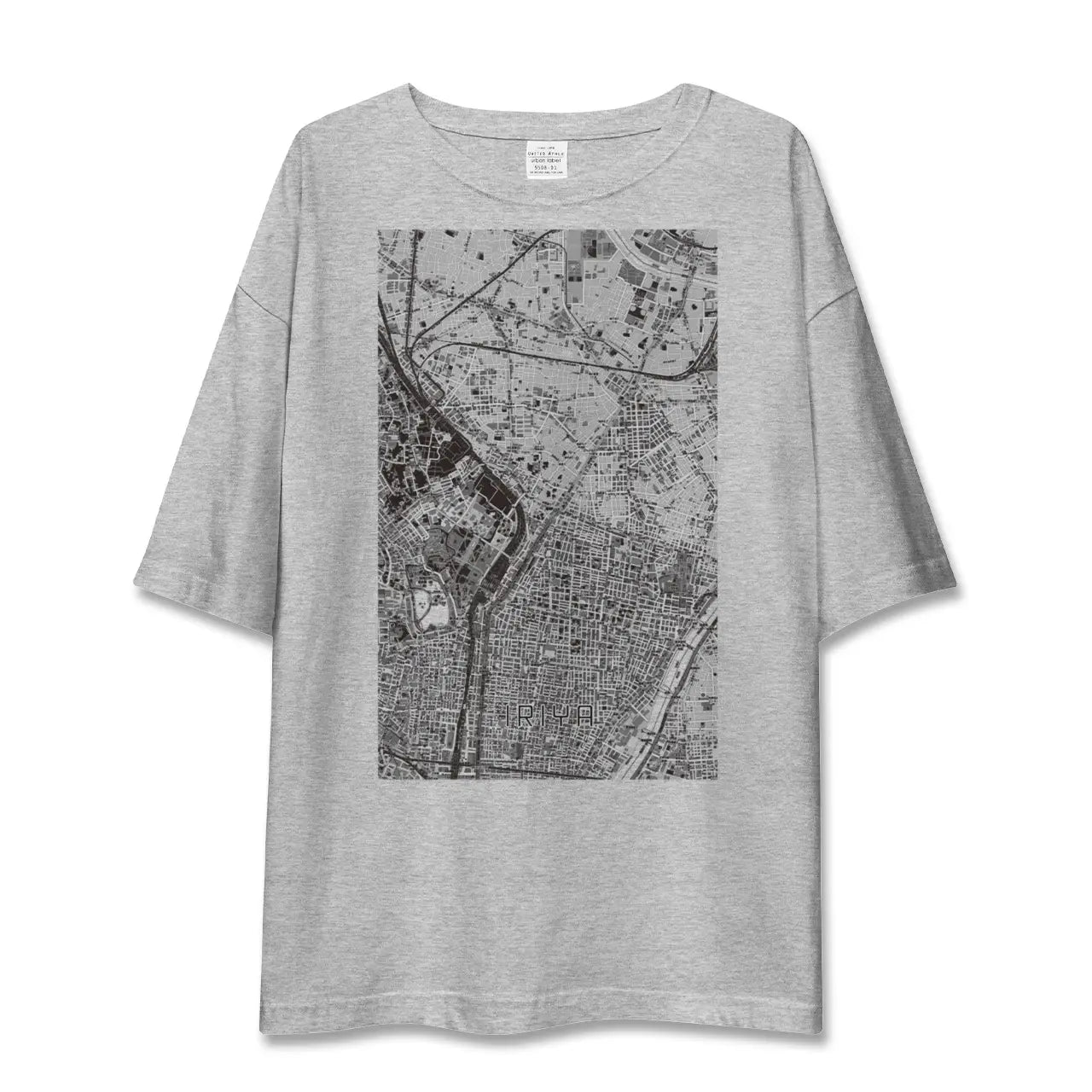 【入谷(東京都)】地図柄ビッグシルエットTシャツ