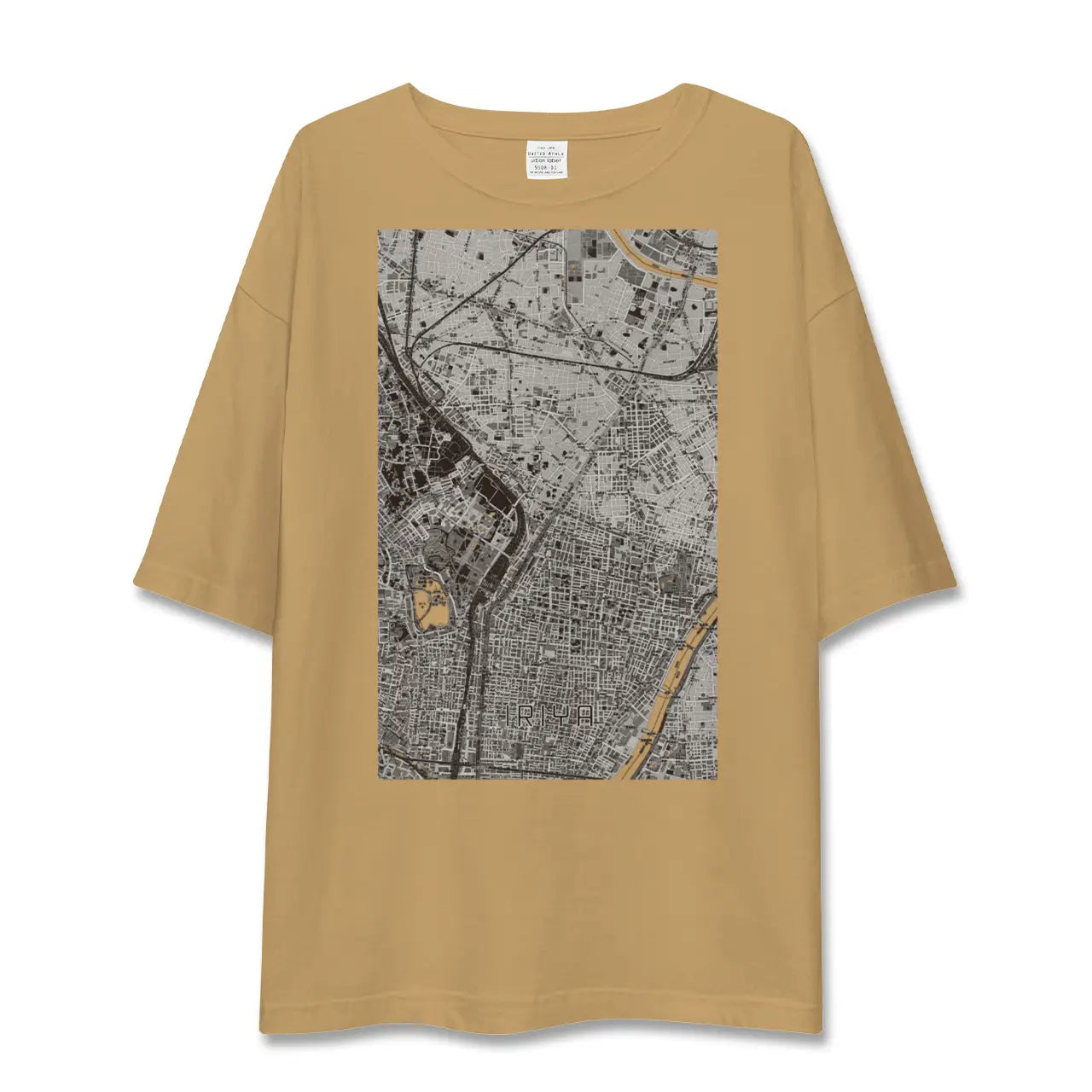 【入谷(東京都)】地図柄ビッグシルエットTシャツ