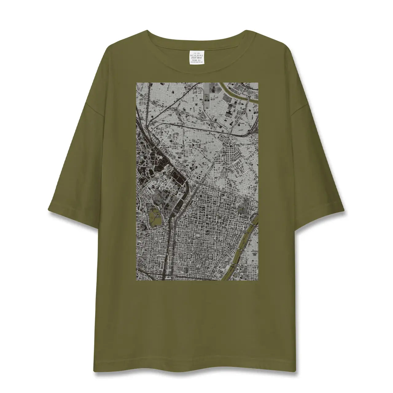 【入谷(東京都)】地図柄ビッグシルエットTシャツ