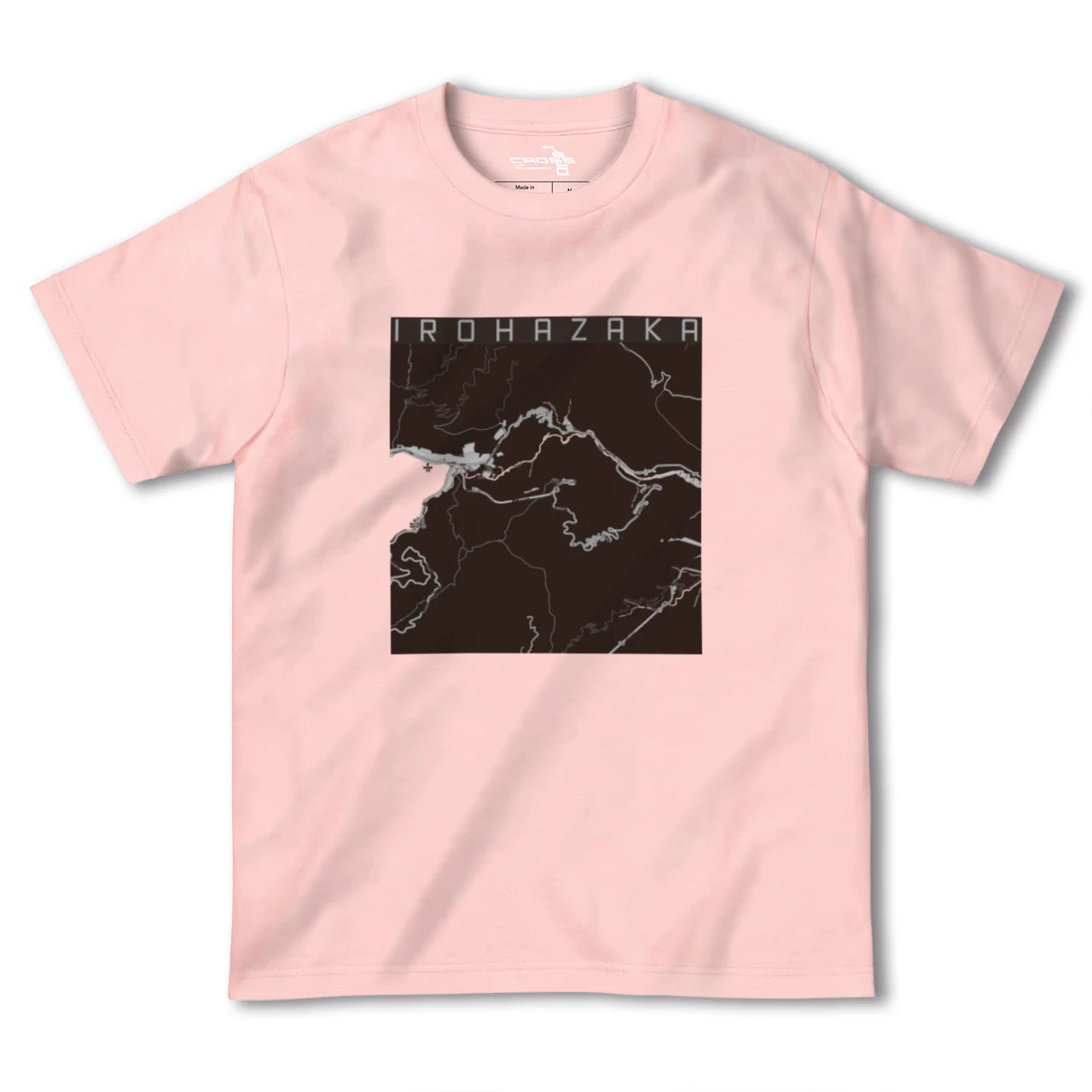 【いろは坂(栃木県)】地図柄ヘビーウェイトTシャツ