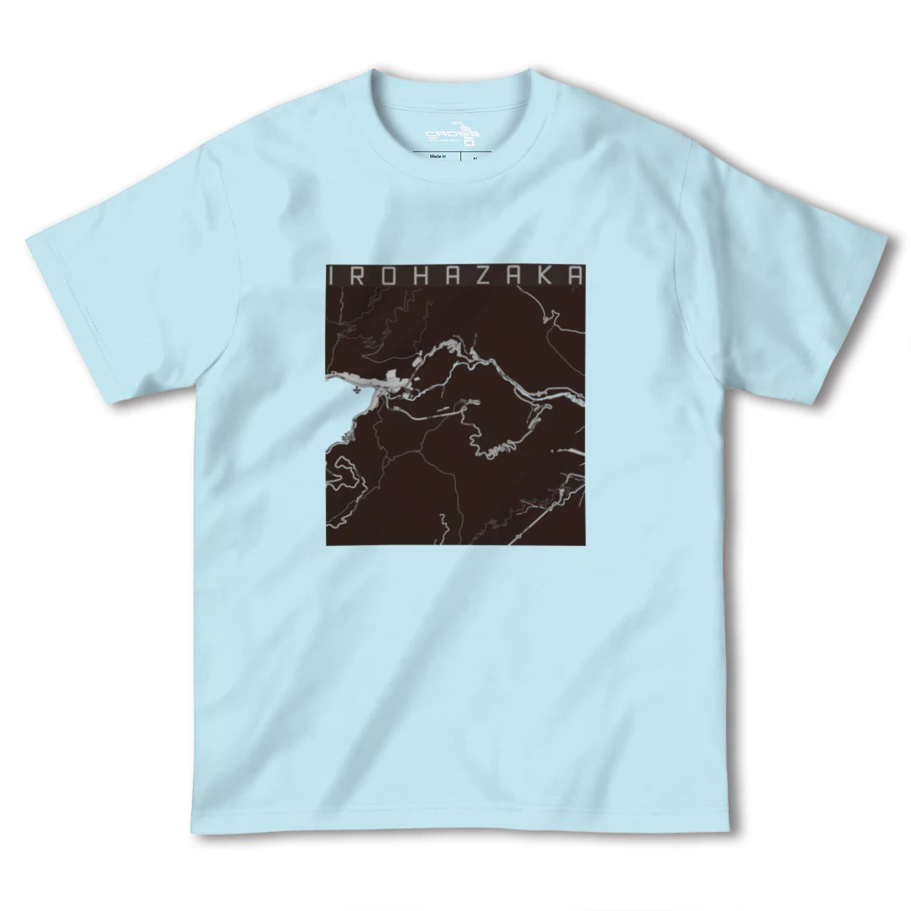 【いろは坂(栃木県)】地図柄ヘビーウェイトTシャツ