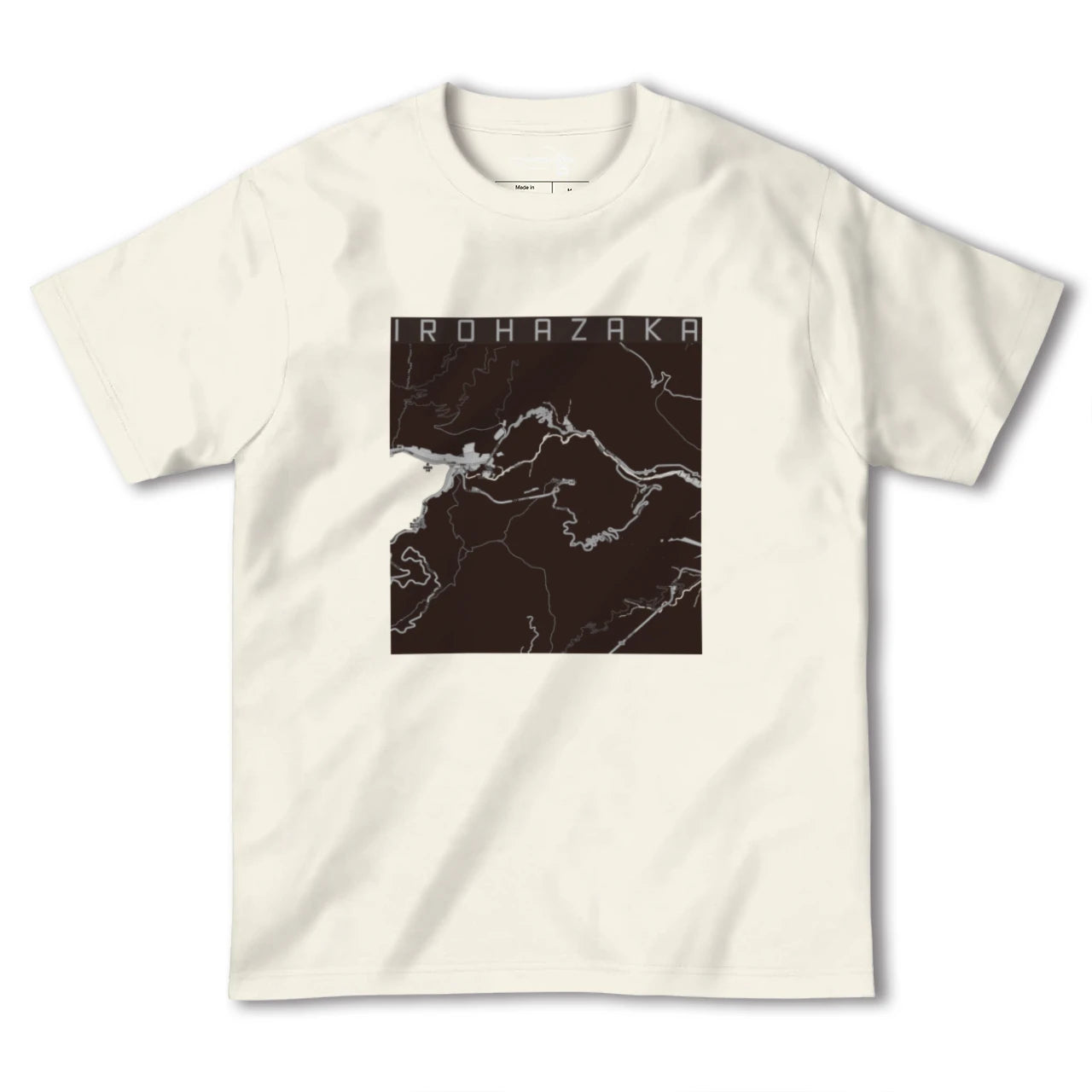【いろは坂(栃木県)】地図柄ヘビーウェイトTシャツ