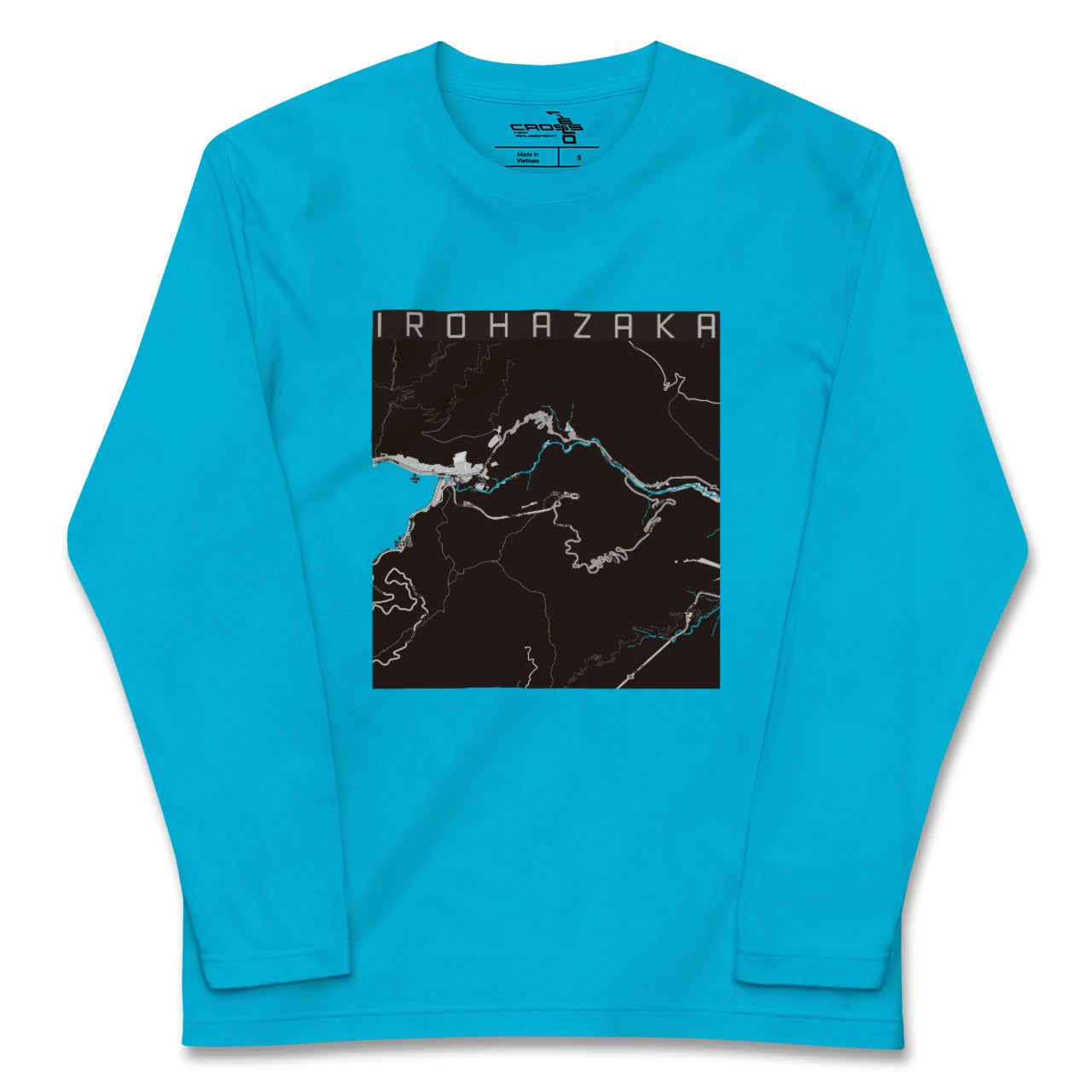 【いろは坂(栃木県)】地図柄ロングスリーブTシャツ